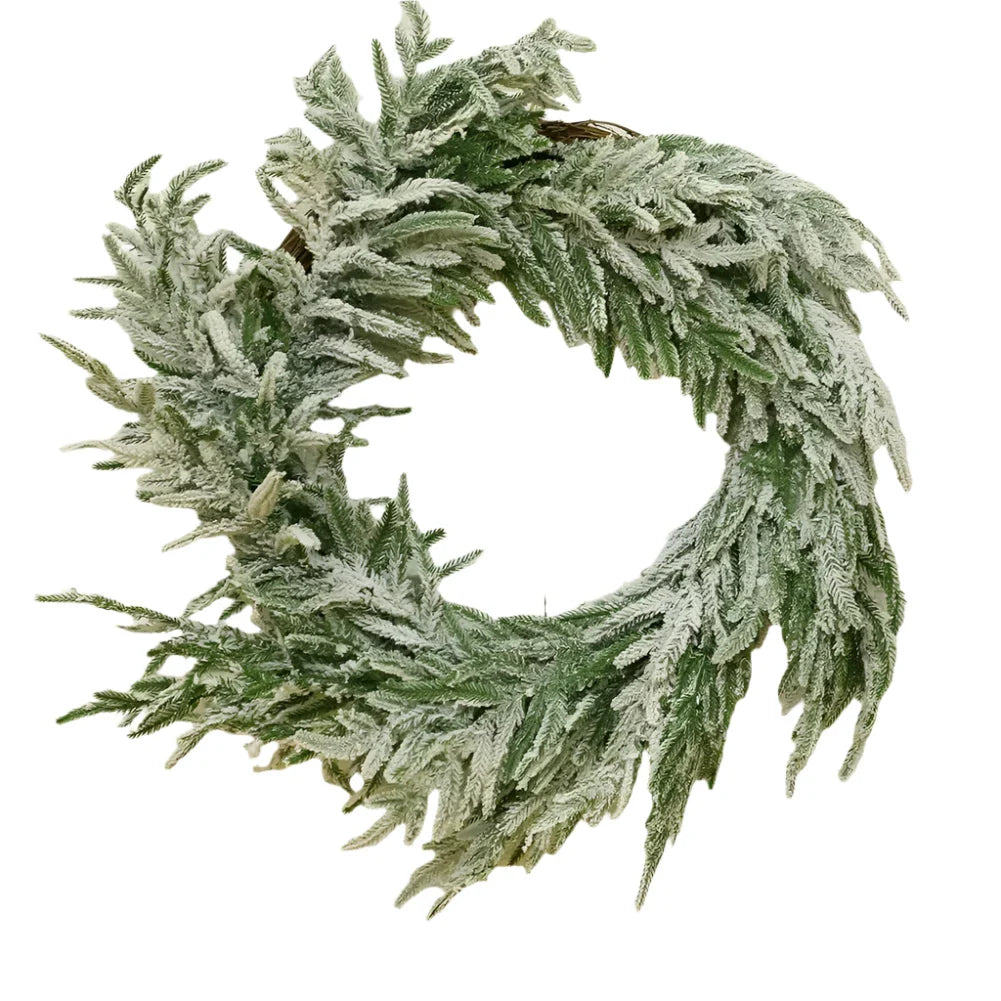 NNEOBA Large Christmas Pine Wreath Artificial Green Holiday Wreath