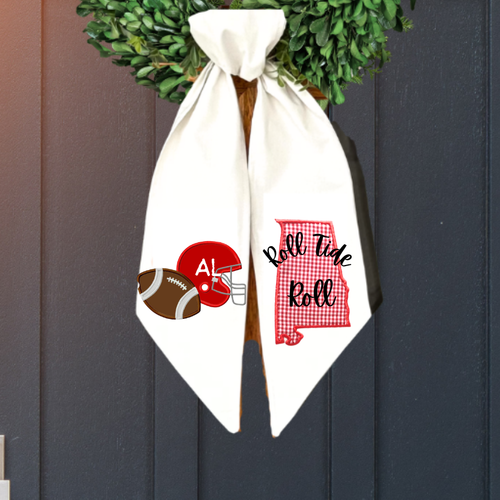Alabama Roll Tide Football Wreath Sash