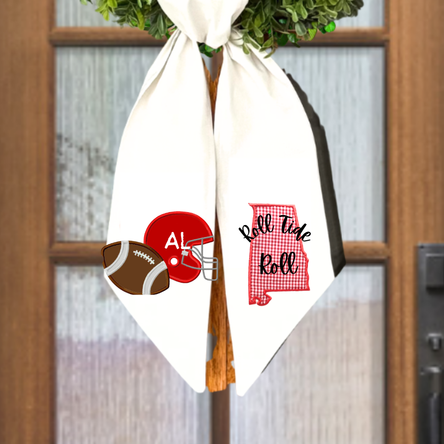 Alabama Roll Tide Football Wreath Sash