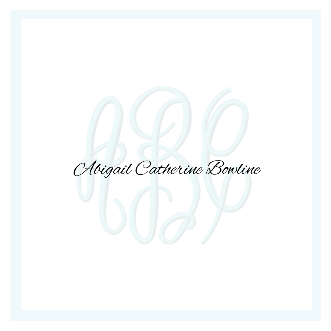 Elegant Personalized Calling Cards – Watercolor Script Monogram