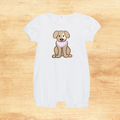Appliqué Puppy Baby Romper – Girl & Boy Styles Available