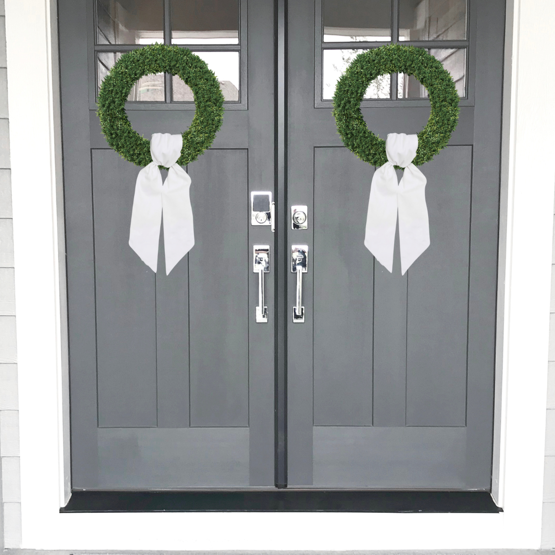 Blank Cotton-Poly Blend Wreath Sash — Durable, Smooth & Stylish