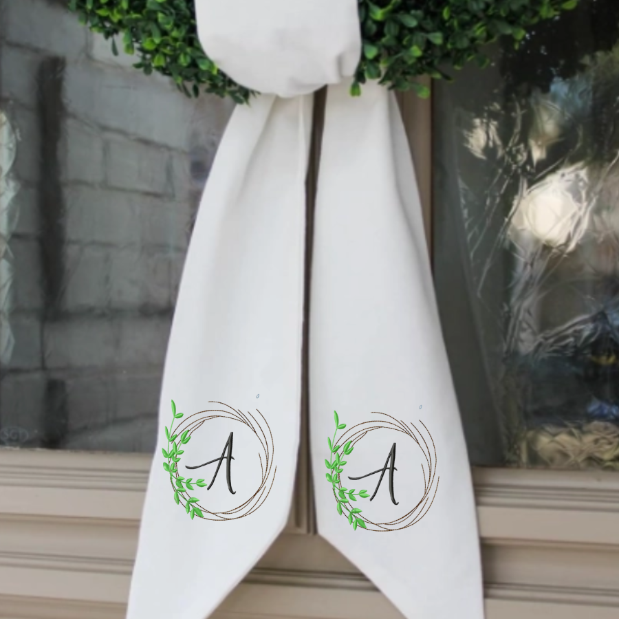 Personalized Farmhouse Wreath Sash