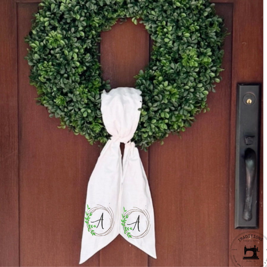 Personalized Farmhouse Wreath Sash