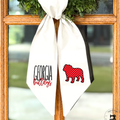 Georgia Bulldogs Wreath Sash – Personalized Door Décor