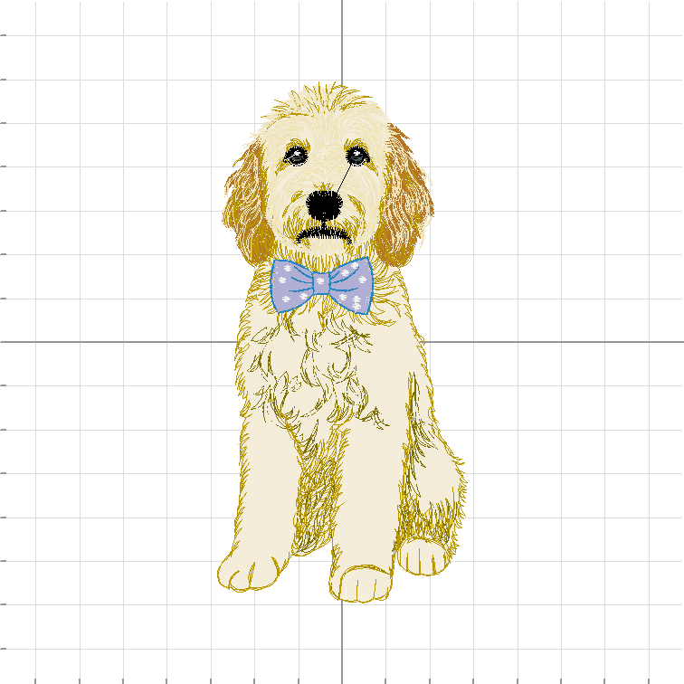 Golden Doodle Monogram Wreath Sash