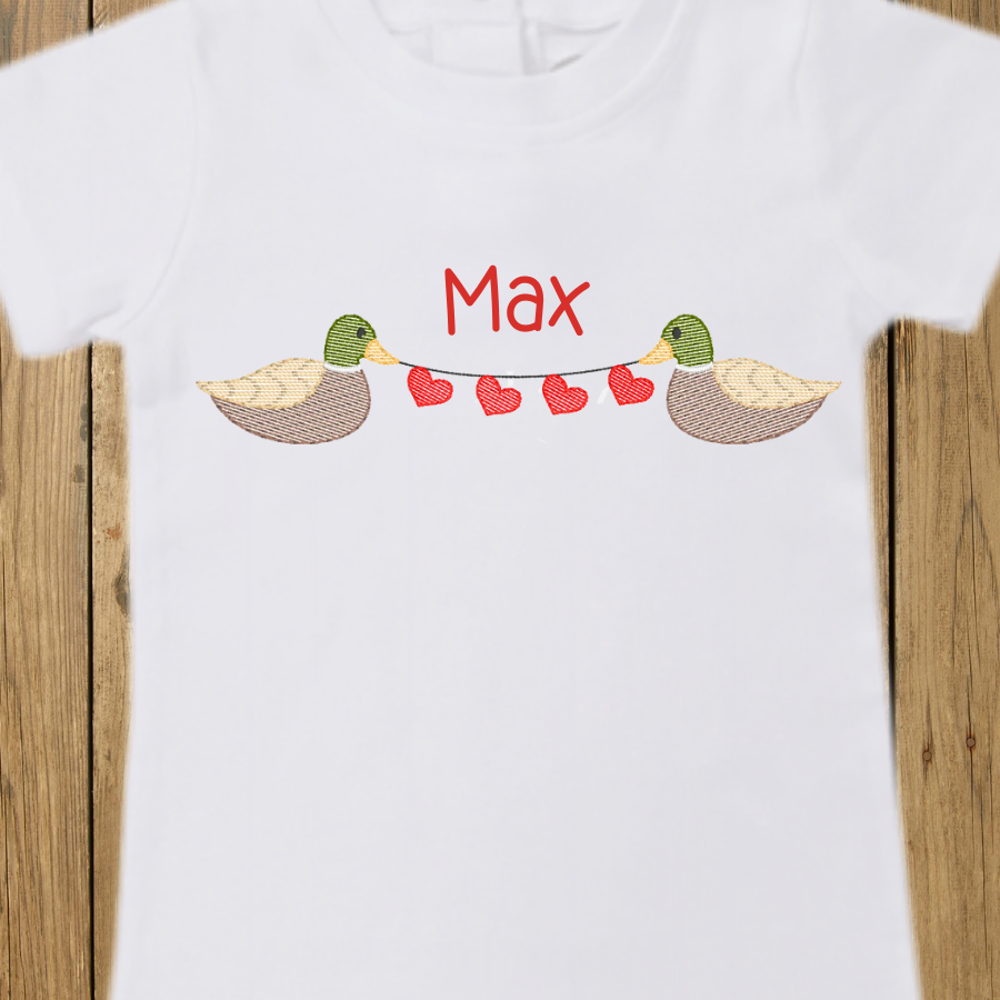 Personalized Appliqué Duck Baby Romper – Custom Name Infant Outfit