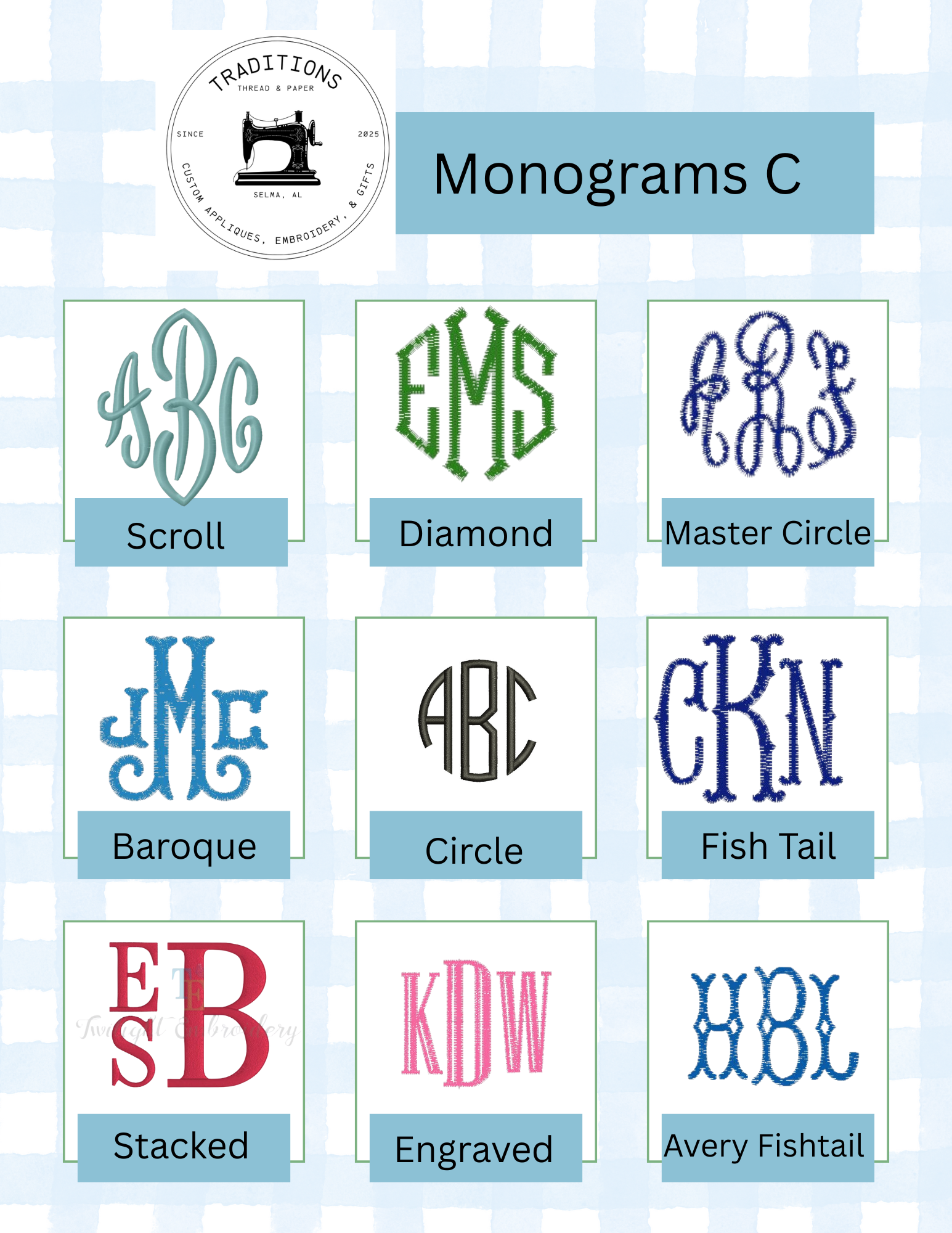 Personalized Baby Bow Sash – Seersucker Monogram