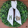 Personalized Shih Tzu Wreath Sash with Monogram