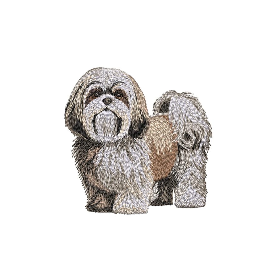 Personalized Shih Tzu Wreath Sash with Monogram