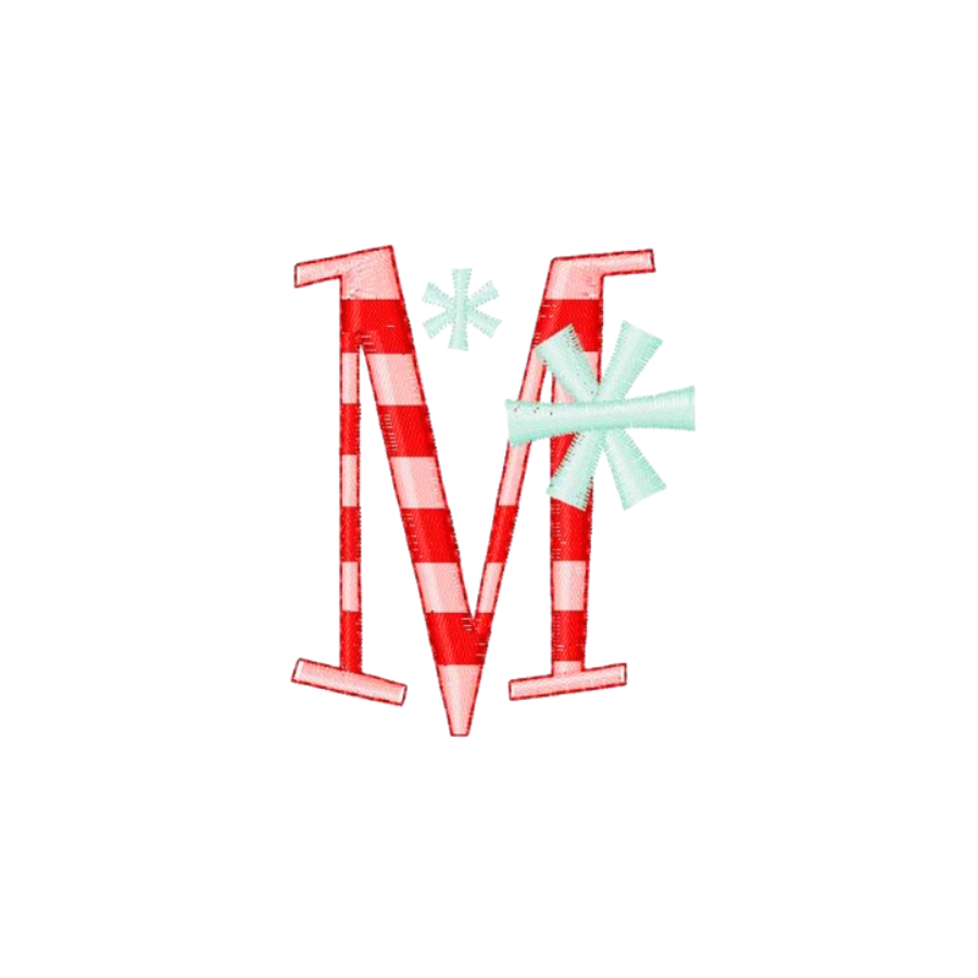 Personalized Snowflake Christmas Wreath Sash