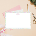 Personalized Floral Note Cards, Custom Monogram Stationery, 4x6 Thank You Cards