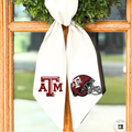 Texas A&M Wreath Sash – Game Day Embroidered Decor