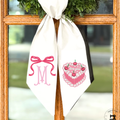 Personalized Valentine Cake Wreath Sash