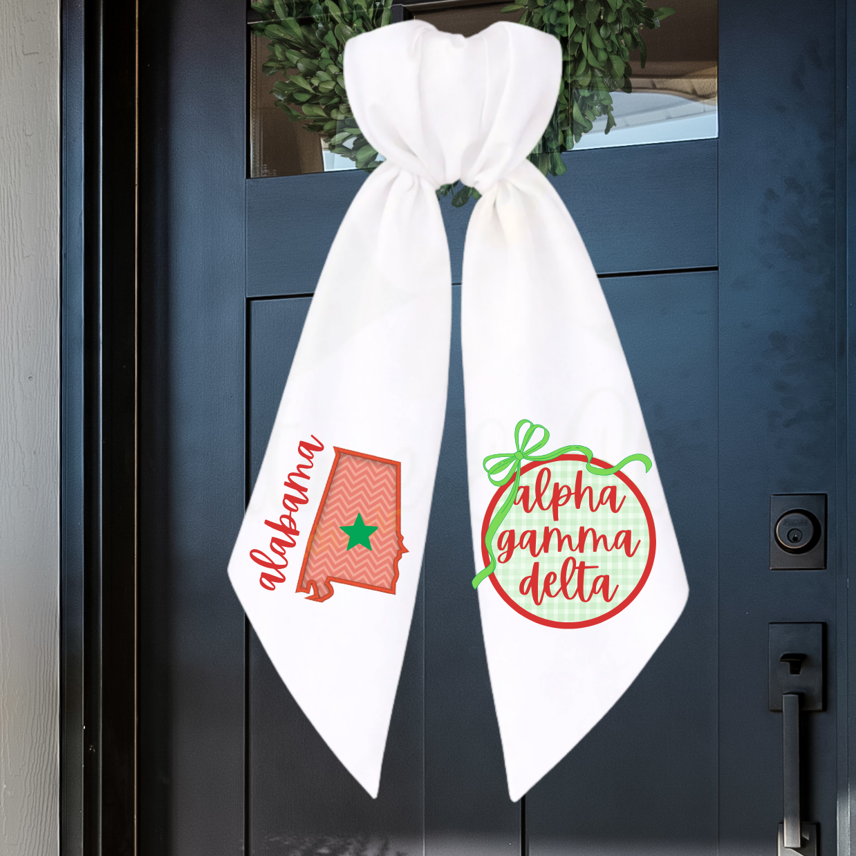 Alpha Gamma Delta Alabama Wreath Sash