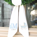 Personalized Baby Boy Wreath Sash – Monogrammed Baby Carriage Door Décor
