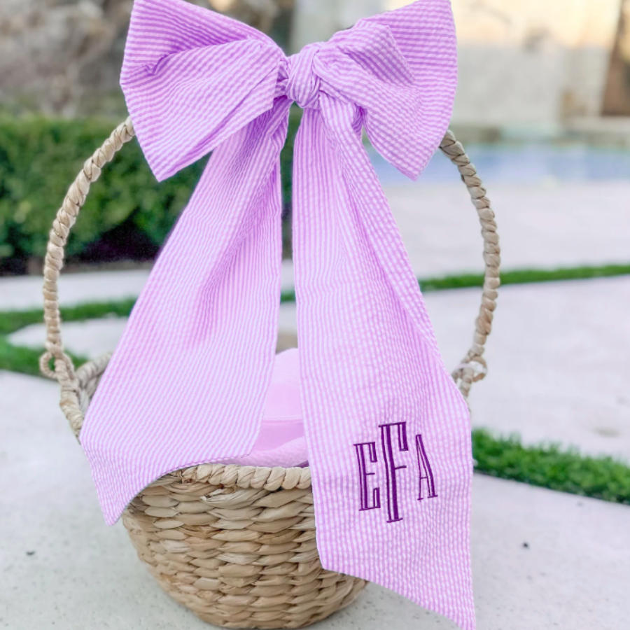 Personalized Easter Basket Bow & Sash