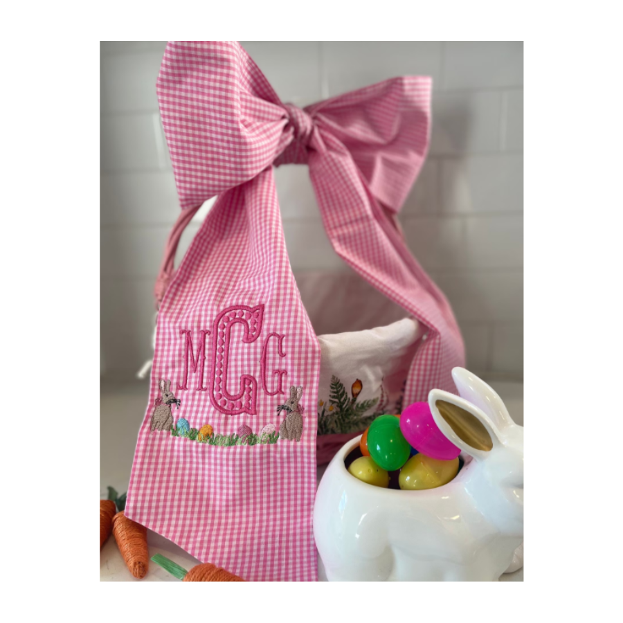 Personalized Easter Basket Bow & Sash