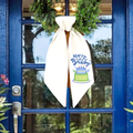 Embroidered Birthday Cake Wreath Sash – Festive Door Decor for Celebrations