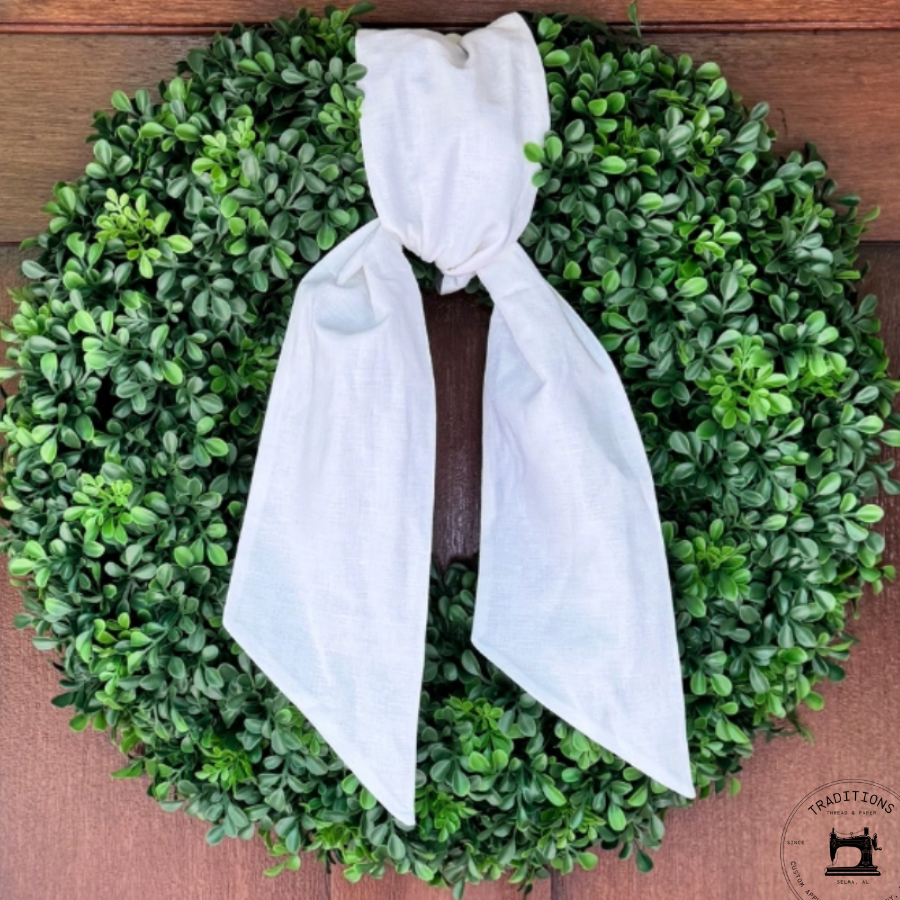 Blank Canvas Wreath Sash — Perfect for Custom Designs