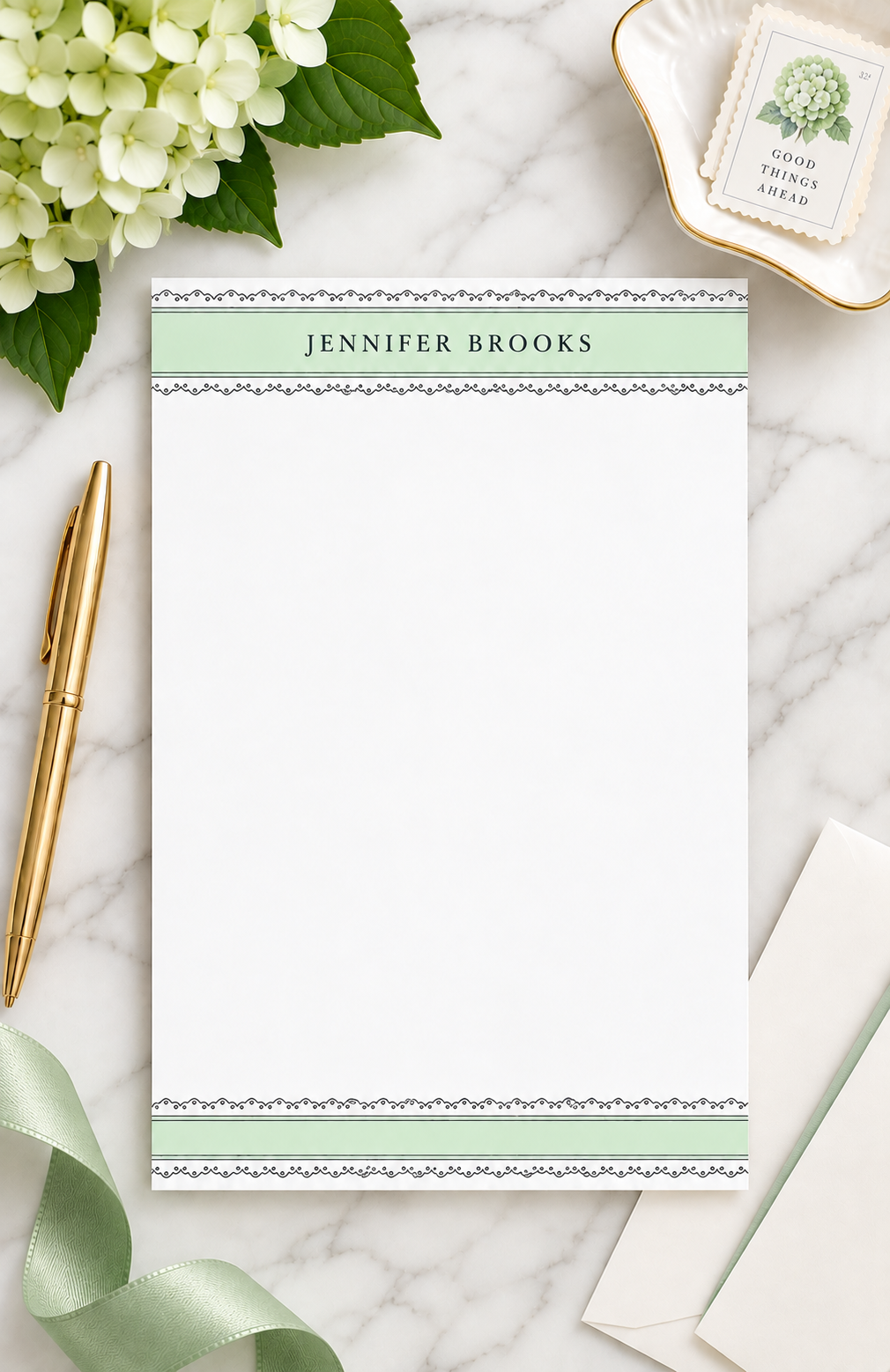 Classic Personalized Letter Writing Stationery