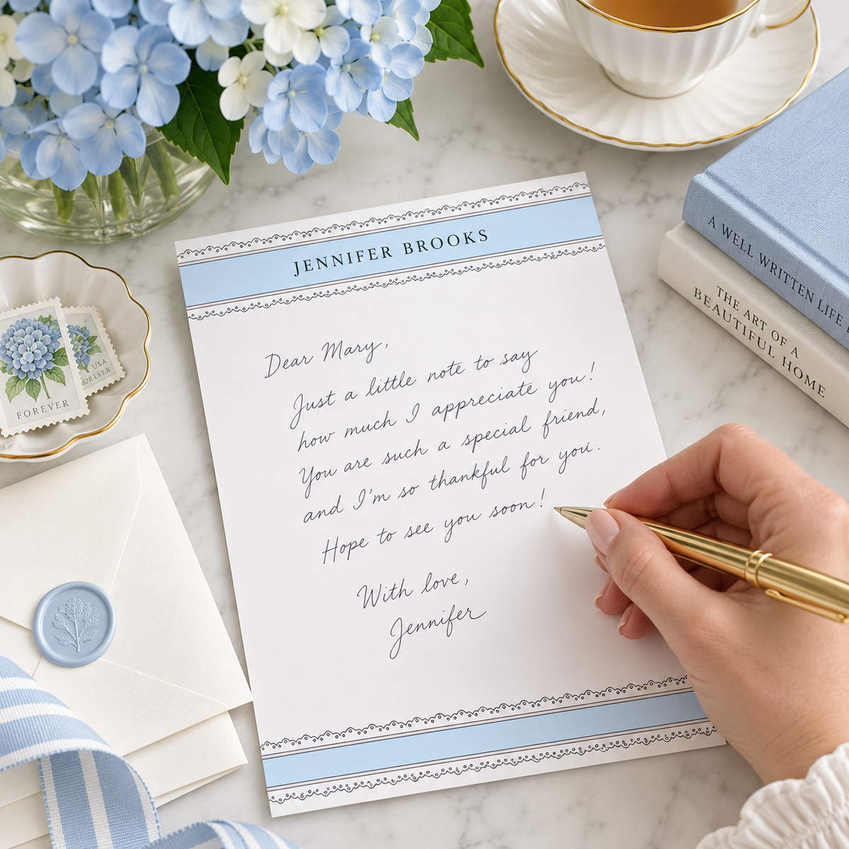 Classic Personalized Letter Writing Stationery