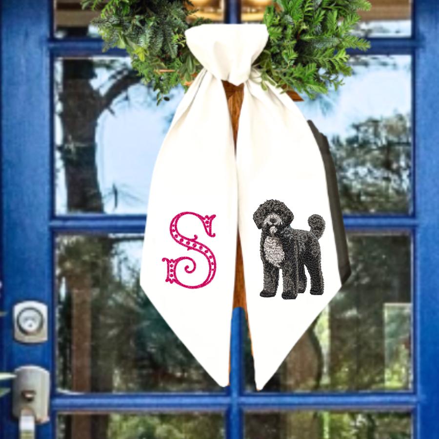 Personalized Doodle Wreath Sash