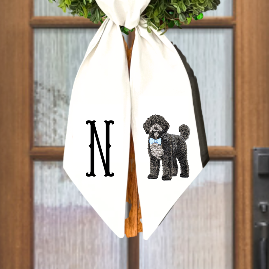 Personalized Doodle Wreath Sash