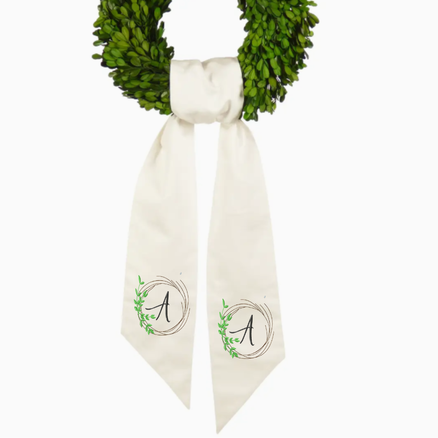 Personalized Farmhouse Wreath Sash
