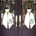 Floral Script Monogram Wreath Sash