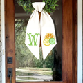 Summer Citrus Monogram Wreath Sash