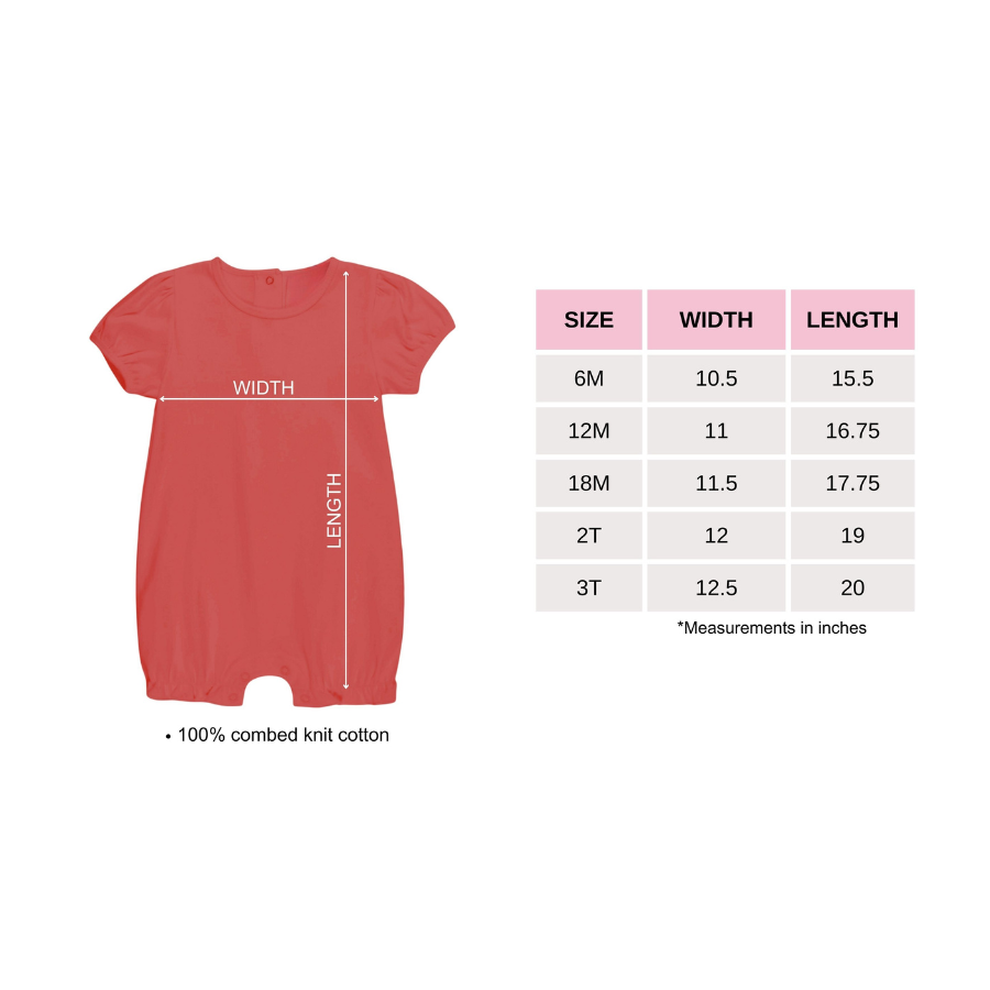 Appliqué Puppy Baby Romper – Girl & Boy Styles Available