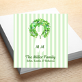 Personalized Family Calling Cards – Wreath Monogram Design