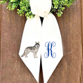 Personalized Siberian Husky Wreath Sash