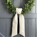 Blank Linen-Cotton Wreath Sash — 5" x 53"