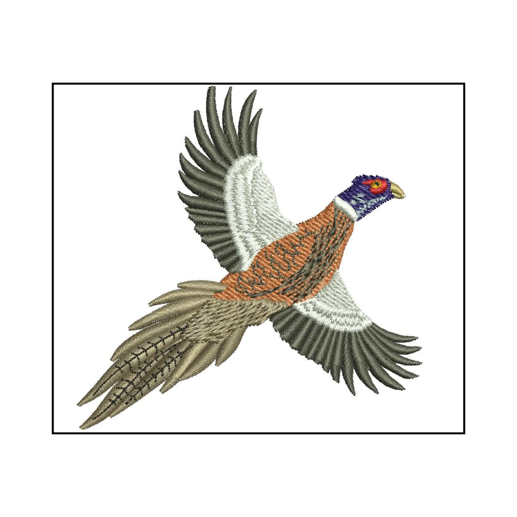 Embroidered Pheasant Wreath Sash – Personalized Monogram Door Decor