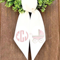 Personalized Baby Carriage Wreath Sash | Baby Girl Door Decor | Custom Nursery Wreath Sash | Birth Announcement Sash