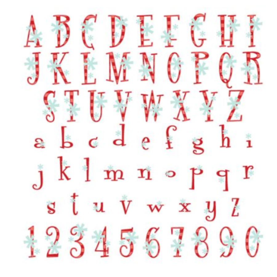 Personalized Candy Cane Monogram Christmas Wreath Sash