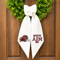 Texas A&M Wreath Sash – Game Day Embroidered Decor