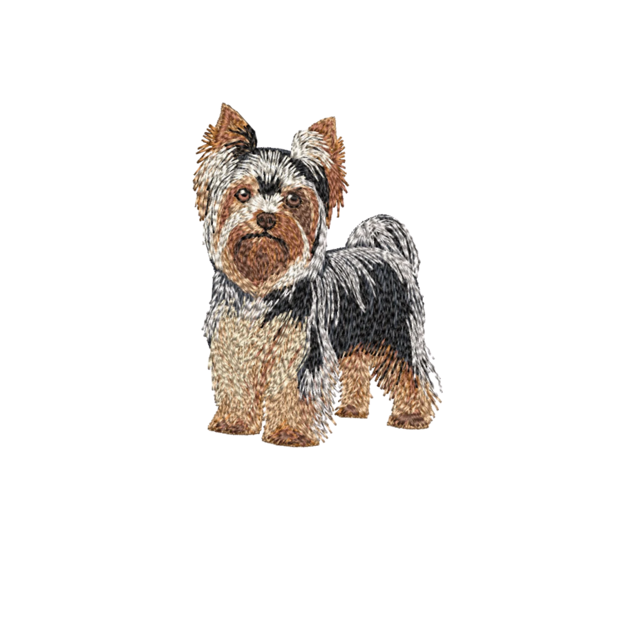 Personalized Yorkshire Terrier Wreath Sash with Monogram